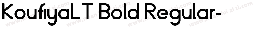 KoufiyaLT Bold Regular字体转换